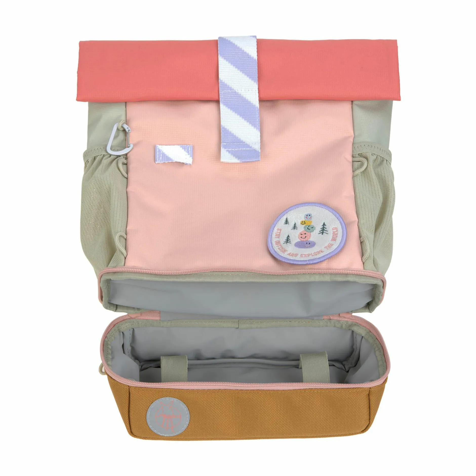 Lu00c4SSIG Rolltop-Kinderrucksack Sunny Explorer Rosa*Kinder Kinderrucksäcke