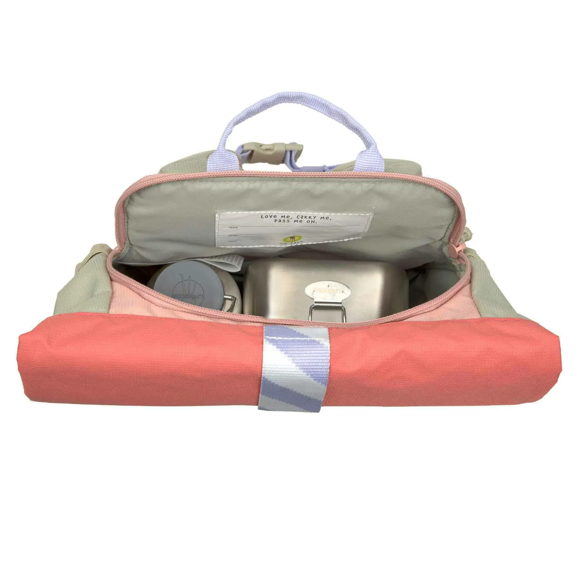 Lu00c4SSIG Rolltop-Kinderrucksack Sunny Explorer Rosa*Kinder Kinderrucksäcke