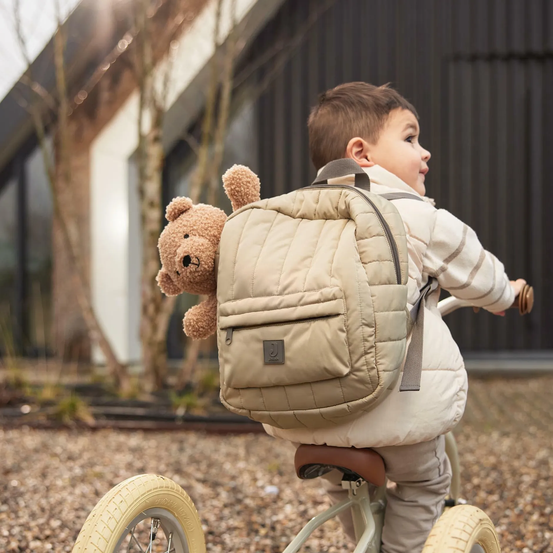 jollein Rucksack Puffed Olive Green*Kinder Kinderrucksäcke