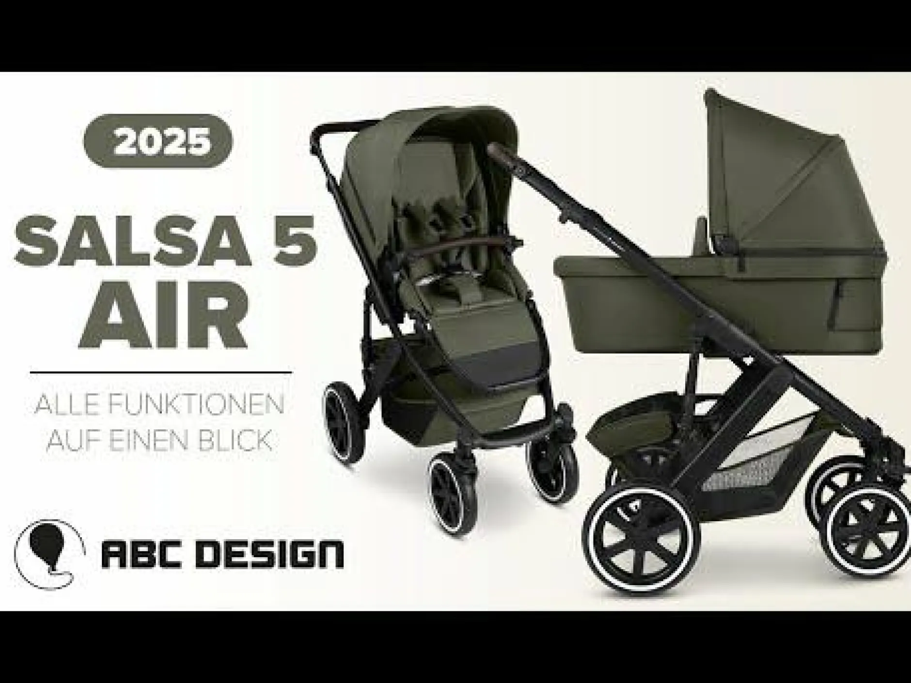 ABC DESIGN Salsa 5 Air Coal*Kinder Kombi-Kinderwagen