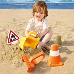 Hape Sandspielzeug-Set Baustelle* Sandspielzeug