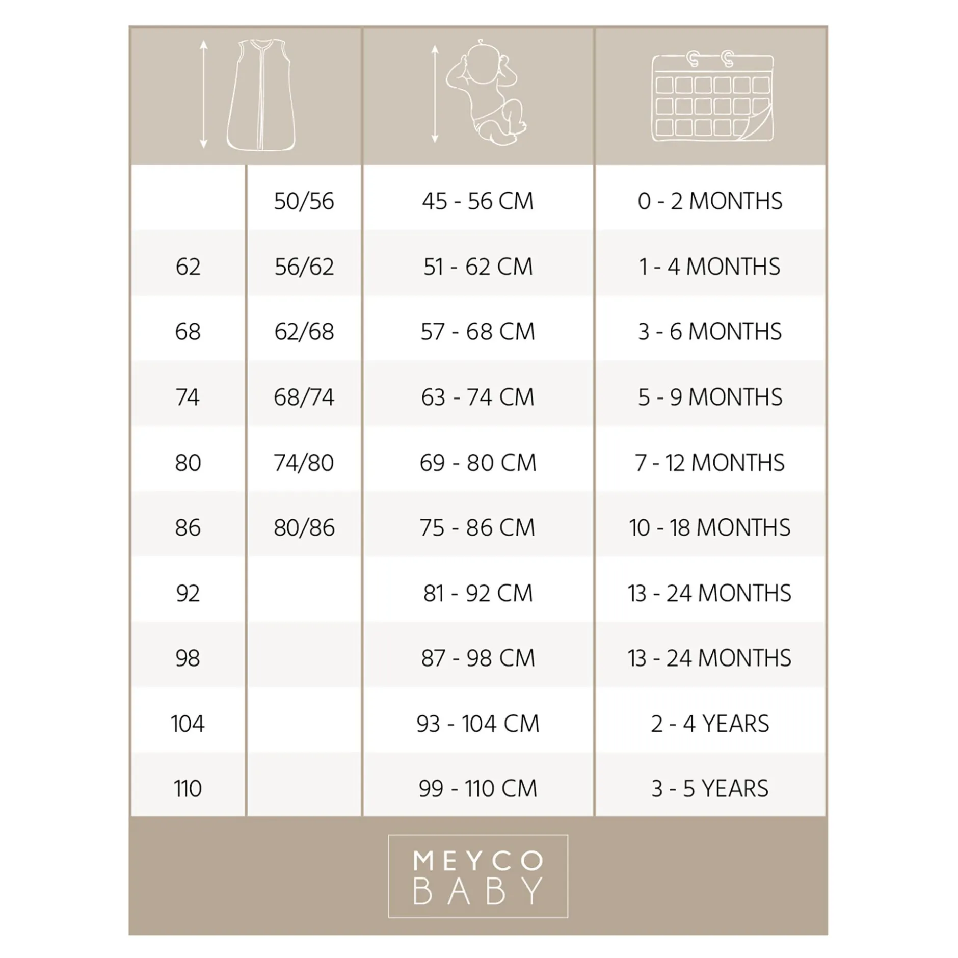 MEYCO Schlafsack-Overall Animal 92 cm* Schlafsäcke|Schlafsäcke