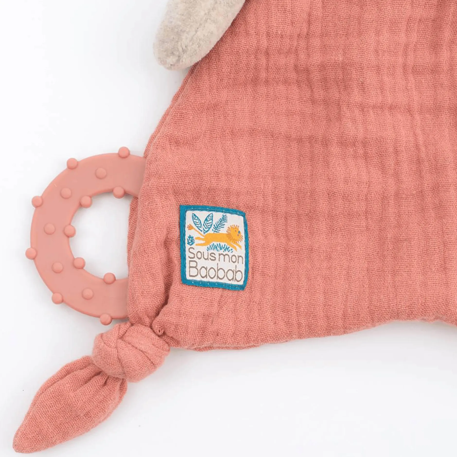 Moulin Roty Schmusetuch Giraffe mit Schnullerhalter* Schmusetücher