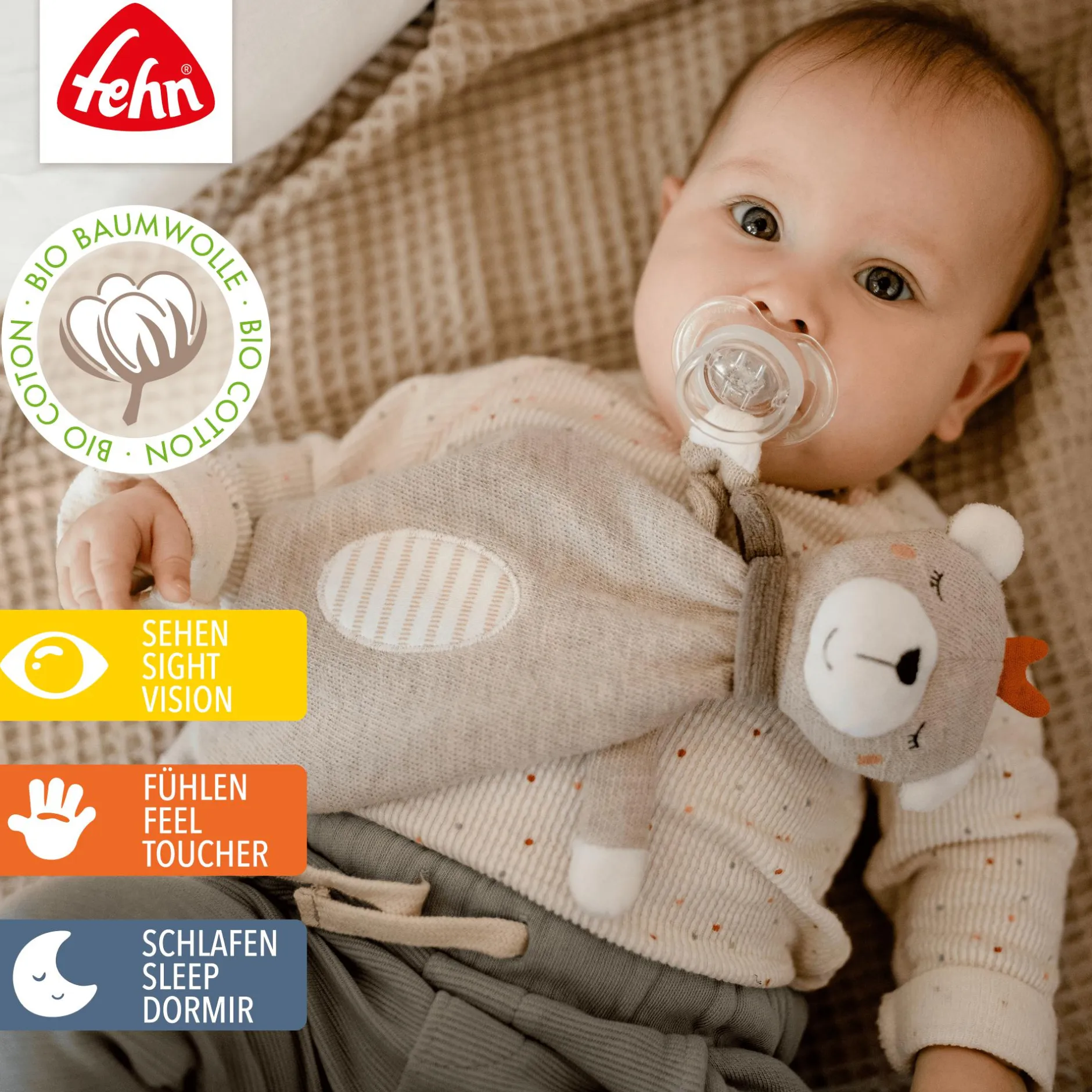 fehn Schmusetuch Teddy* Schmusetücher