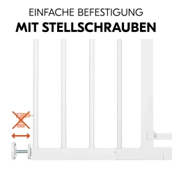 hauck Schutzgitter-Set Open N Stop 2 mit 21 cm Verlängerung White* Tür- & Treppenschutzgitter