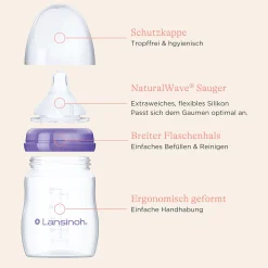 Lansinoh Set Babyflaschen NaturalWave Größe M* Flaschen & Sauger
