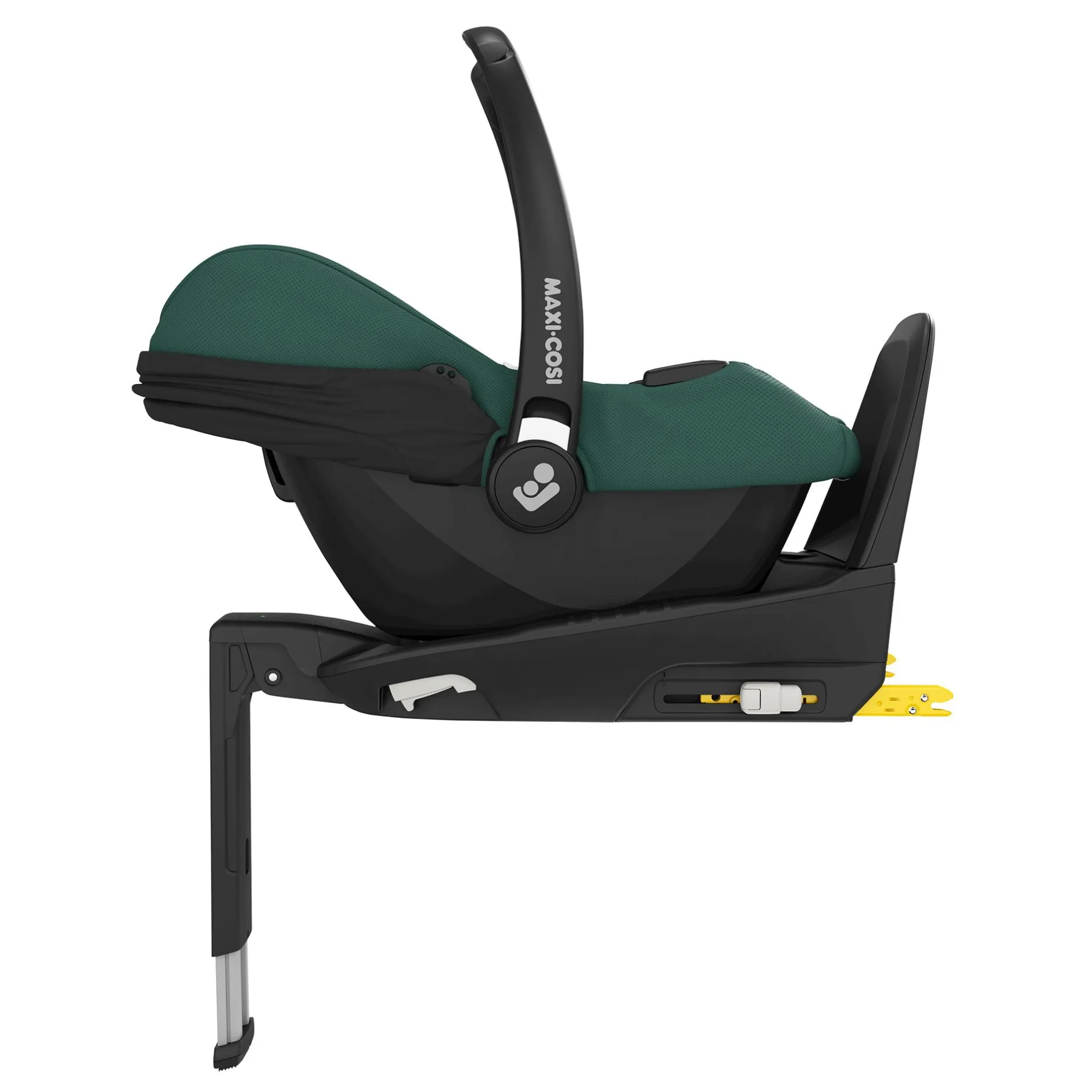 MAXI-COSI Set CabrioFix i-Size Essential Green mit Base*Kinder Babyschalen 0-13 Kg, Gruppe 0+