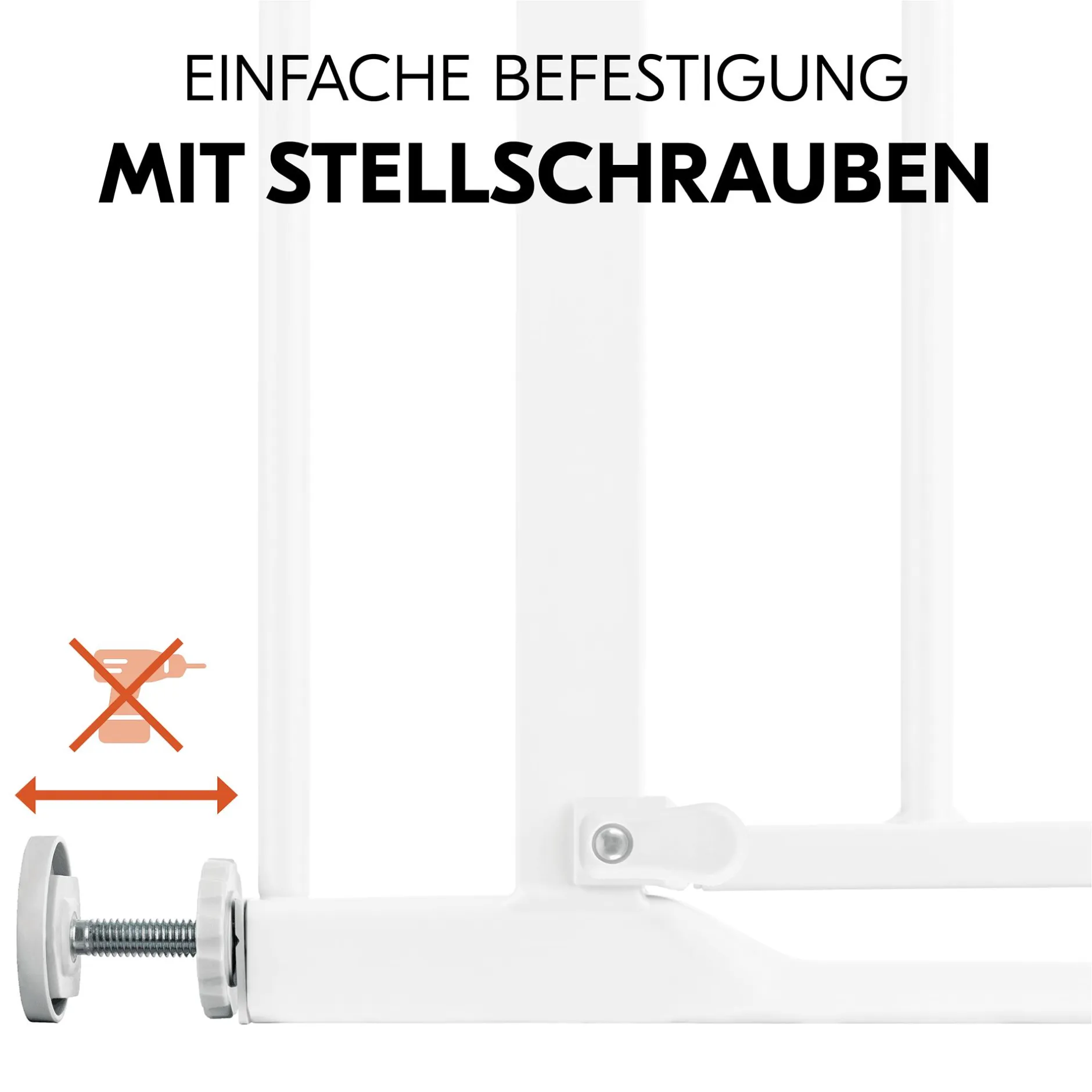 hauck Set Clear Step Autoclose 2 mit 21 cm Verlängerung White* Tür- & Treppenschutzgitter