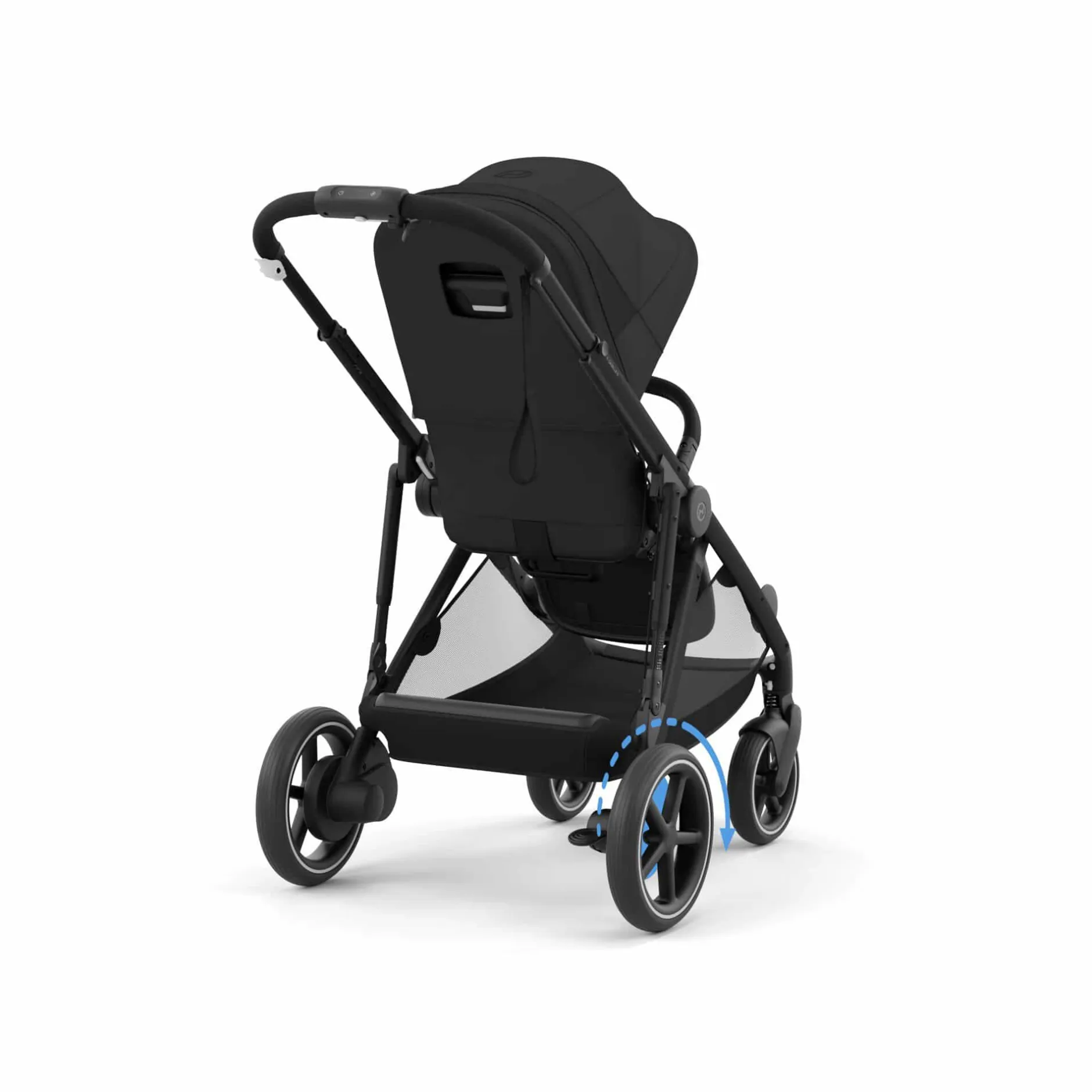 cybex PLATINUM Set e-Gazelle S Moon Black mit Wanne*Kinder Kombi-Kinderwagen
