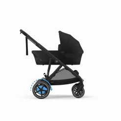 cybex PLATINUM Set e-Gazelle S Moon Black mit Wanne*Kinder Kombi-Kinderwagen