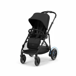 cybex PLATINUM Set e-Gazelle S Moon Black mit Wanne*Kinder Kombi-Kinderwagen