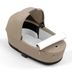 cybex PLATINUM Set e-Priam Rahmen Chrome Black mit Wanne Lux und Sitzpaket Cozy*Kinder Kinderwagen Komplettsets|Kombi-Kinderwagen