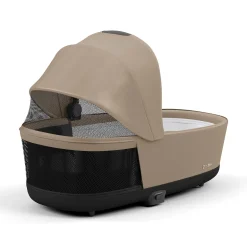 cybex PLATINUM Set e-Priam Rahmen Chrome Black mit Wanne Lux und Sitzpaket Cozy*Kinder Kinderwagen Komplettsets|Kombi-Kinderwagen