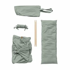 MEMBANTU Set Federwiege Basic mit Ständer Basic & Motor Sage Green* Babybetten