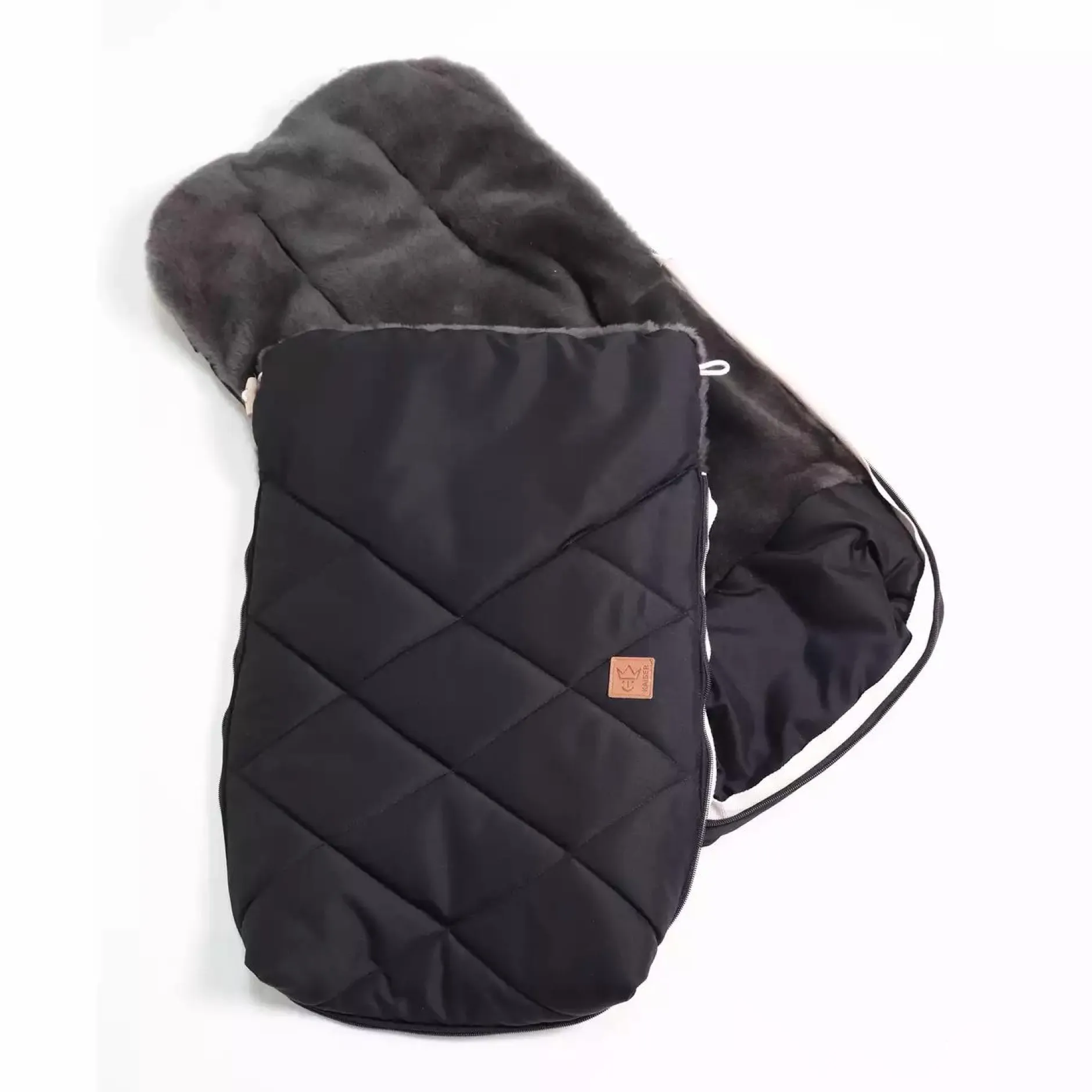 KAISER Set Fußsack und Handmuff Black*Kinder Kinderwagen Zubehör