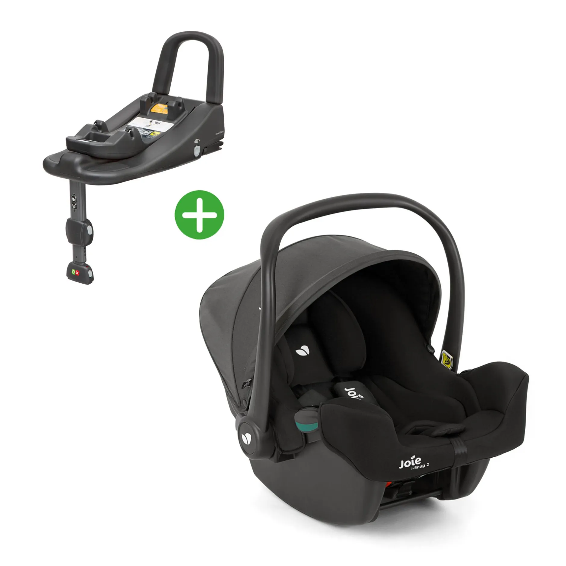 Joie Set i-Snug 2 Shale mit i-Base™ Advance*Kinder Babyschalen 0-13 Kg, Gruppe 0+