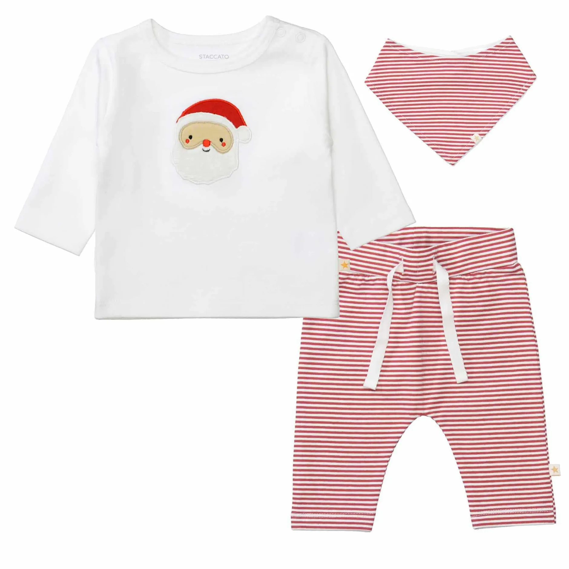 STACCATO Set Langarmshirt, Hose und Tuch Christmas* Festliche Kleidung|Hosen