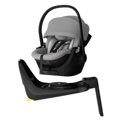 THULE Set Maple Light Grey mit Alfi Basisstation*Kinder Isofix Stationen|Babyschalen 0-13 Kg, Gruppe 0+