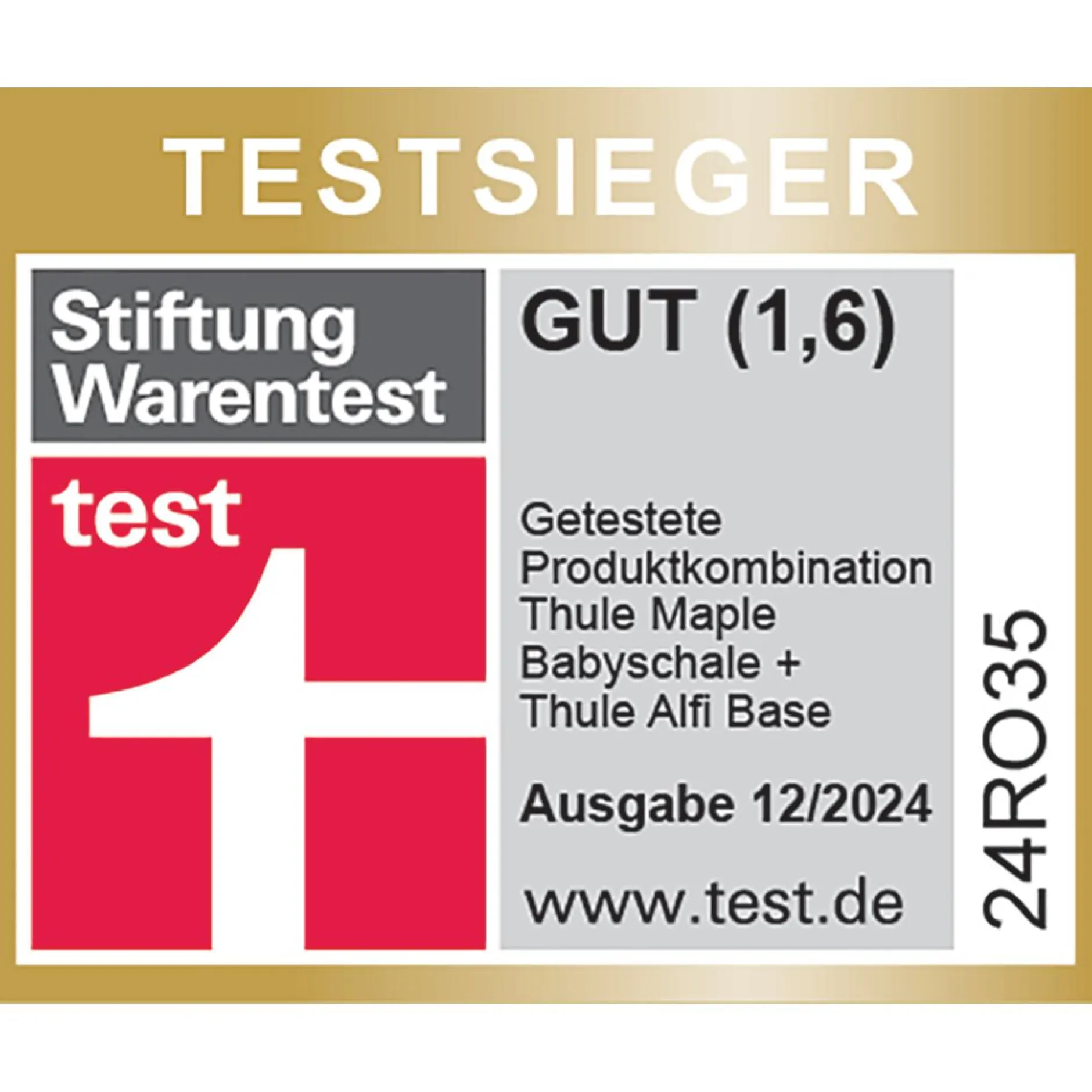 THULE Set Maple Light Grey mit Alfi Basisstation*Kinder Isofix Stationen|Babyschalen 0-13 Kg, Gruppe 0+