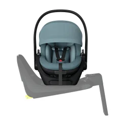 THULE Set Maple Mid Blue mit Alfi Basisstation*Kinder Isofix Stationen|Babyschalen 0-13 Kg, Gruppe 0+