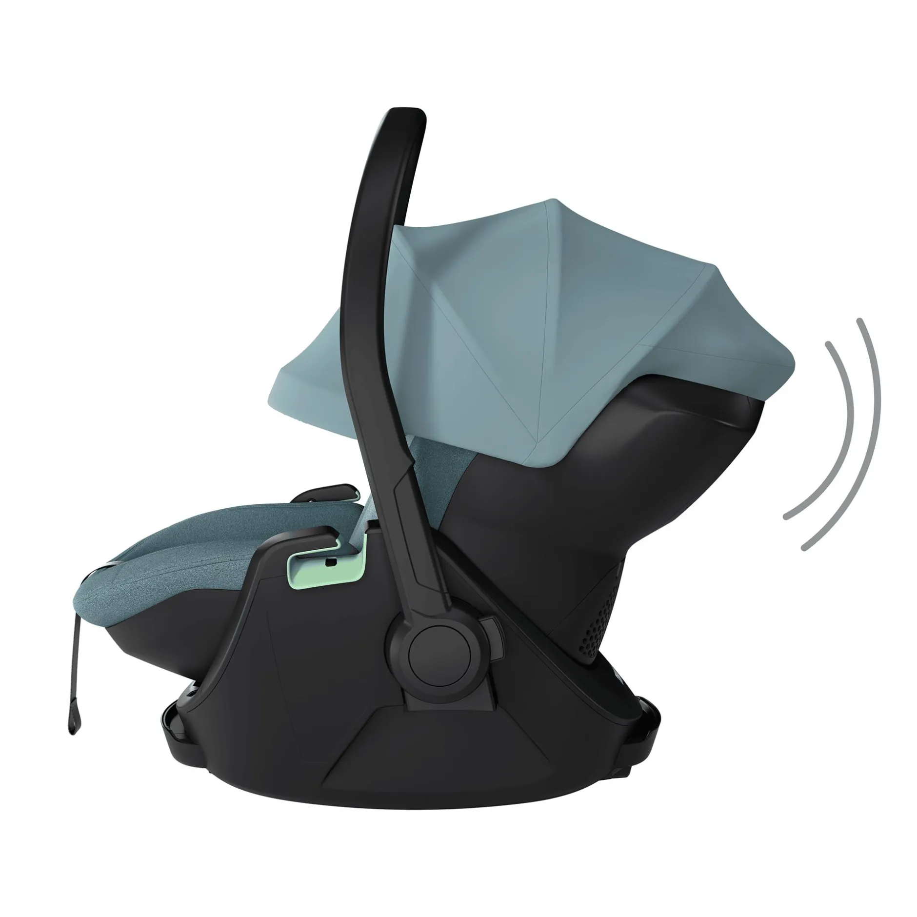 THULE Set Maple Mid Blue mit Alfi Basisstation*Kinder Isofix Stationen|Babyschalen 0-13 Kg, Gruppe 0+