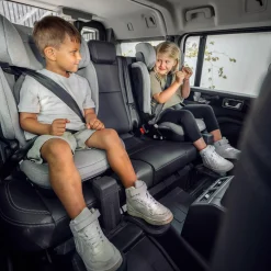THULE Set Palm mit Fußstütze Black*Kinder Kindersitze Isofix|Kindersitze 15-36 Kg, Gruppe 2/3