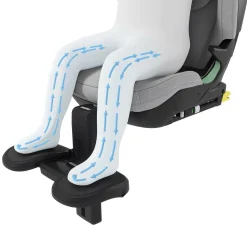 THULE Set Palm mit Fußstütze Soft Beige*Kinder Kindersitze Isofix|Kindersitze 15-36 Kg, Gruppe 2/3
