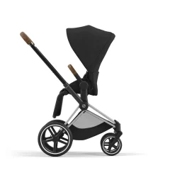 cybex PLATINUM Set Priam Rahmen Chrome Black mit Wanne Lux und Sitzpaket Sepia Black*Kinder Kinderwagen Zubehör|Kombi-Kinderwagen