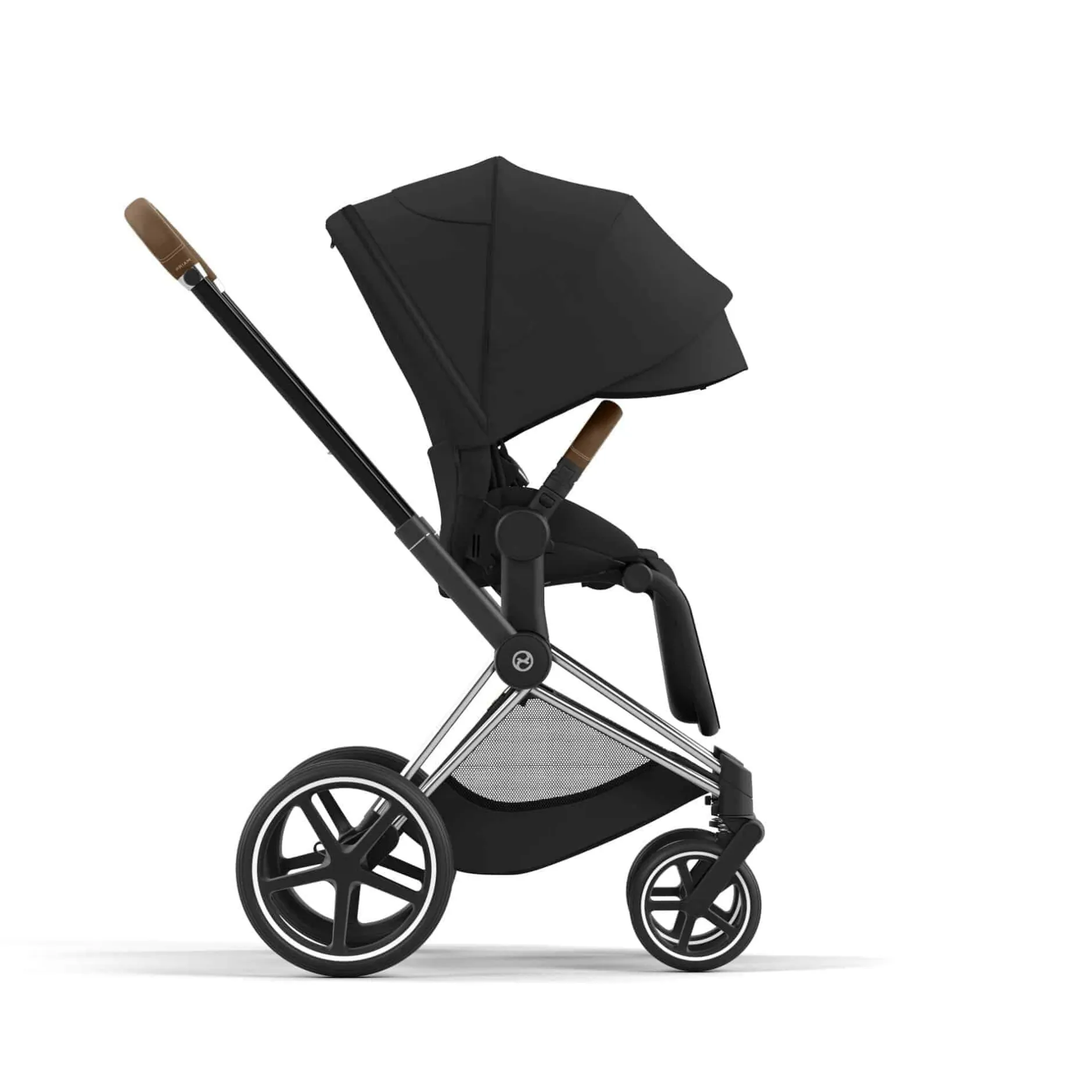 cybex PLATINUM Set Priam Rahmen Rosegold mit Wanne Lux und Sitzpaket Sepia Black*Kinder Kombi-Kinderwagen|Kinderwagen Zubehör