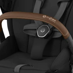 cybex PLATINUM Set Priam Rahmen Rosegold mit Wanne Lux und Sitzpaket Sepia Black*Kinder Kombi-Kinderwagen|Kinderwagen Zubehör