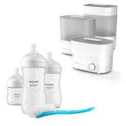 PHILIPS AVENT Set Sterilisator Premium SC 293/00 mit Flaschen Starter-Set SCD837/12* Vaporisatoren|Flaschen & Sauger