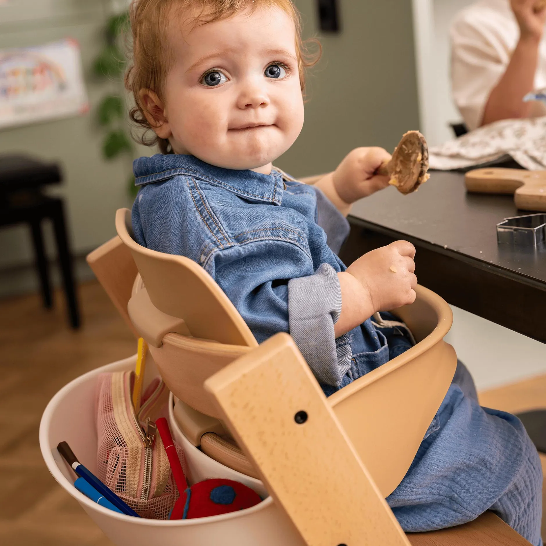 STOKKE Set Tripp Trapp® Natural mit Baby Set* Treppenhochstühle