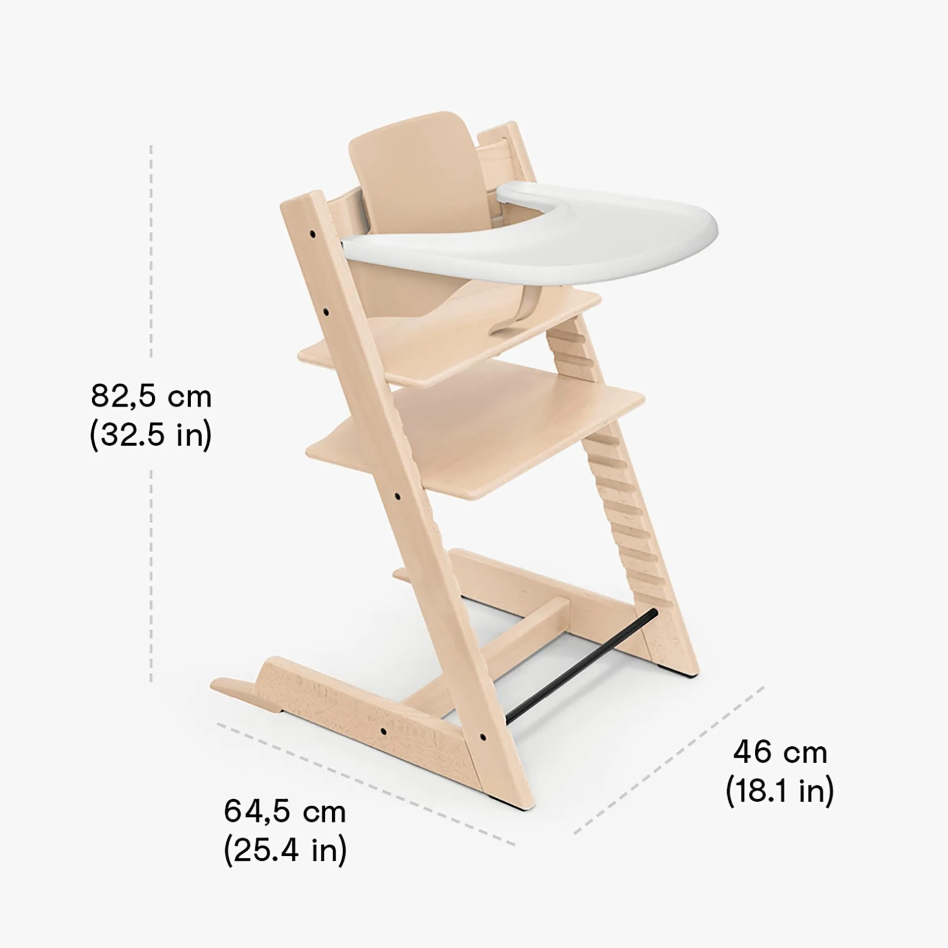 STOKKE Set Tripp Trapp® Natural mit Baby Set und Tablett* Treppenhochstühle