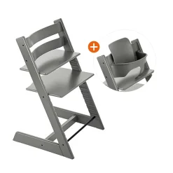 STOKKE Set Tripp Trapp® Storm Grey mit Baby Set* Treppenhochstühle