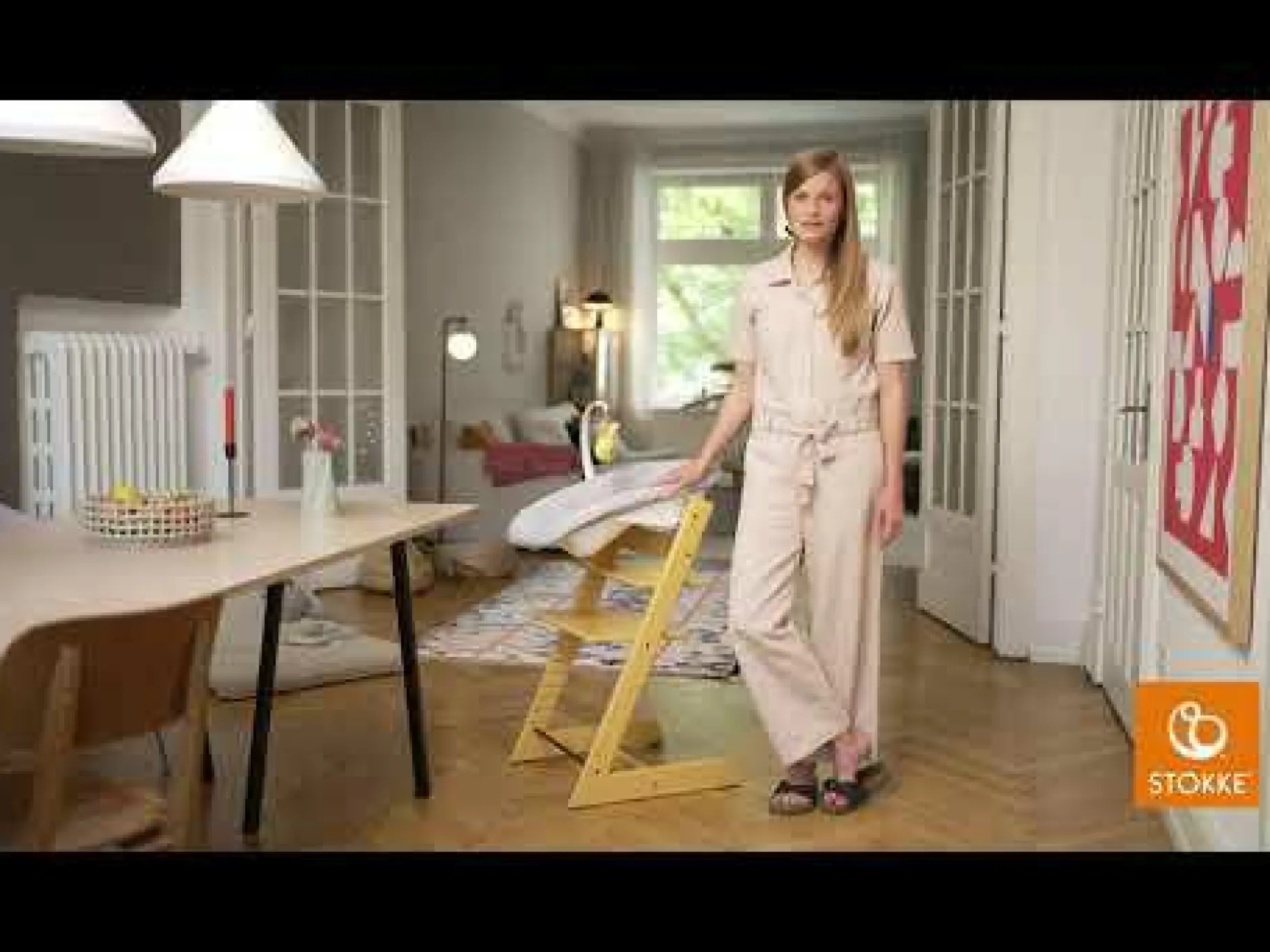 STOKKE Set Tripp Trapp® Storm Grey mit Baby Set* Treppenhochstühle