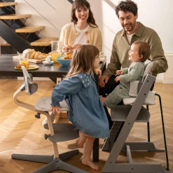 STOKKE Set Tripp Trapp® Storm Grey mit Baby Set* Treppenhochstühle