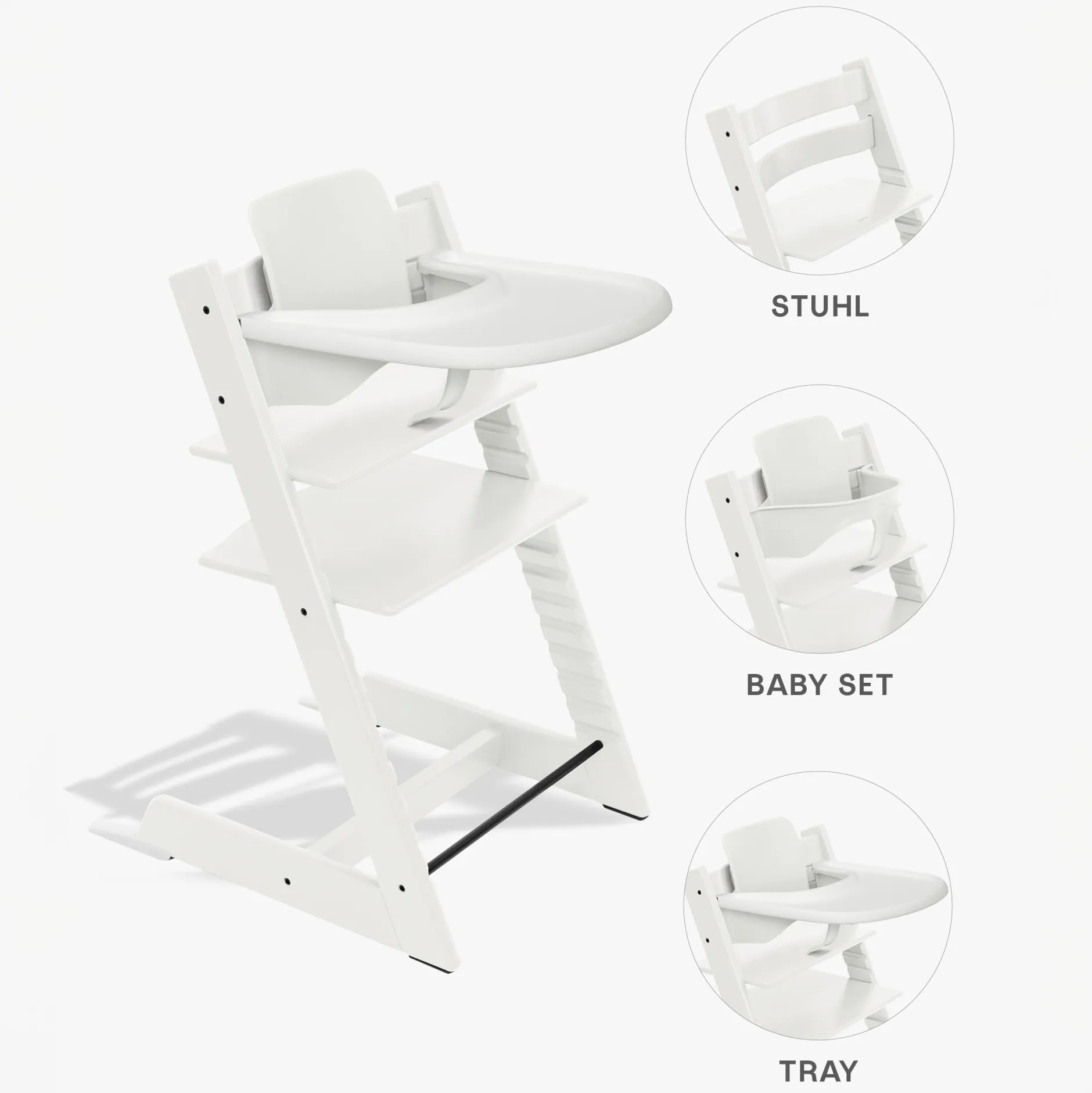 STOKKE Set Tripp Trapp® mit Baby Set² mit Tablett* Treppenhochstühle