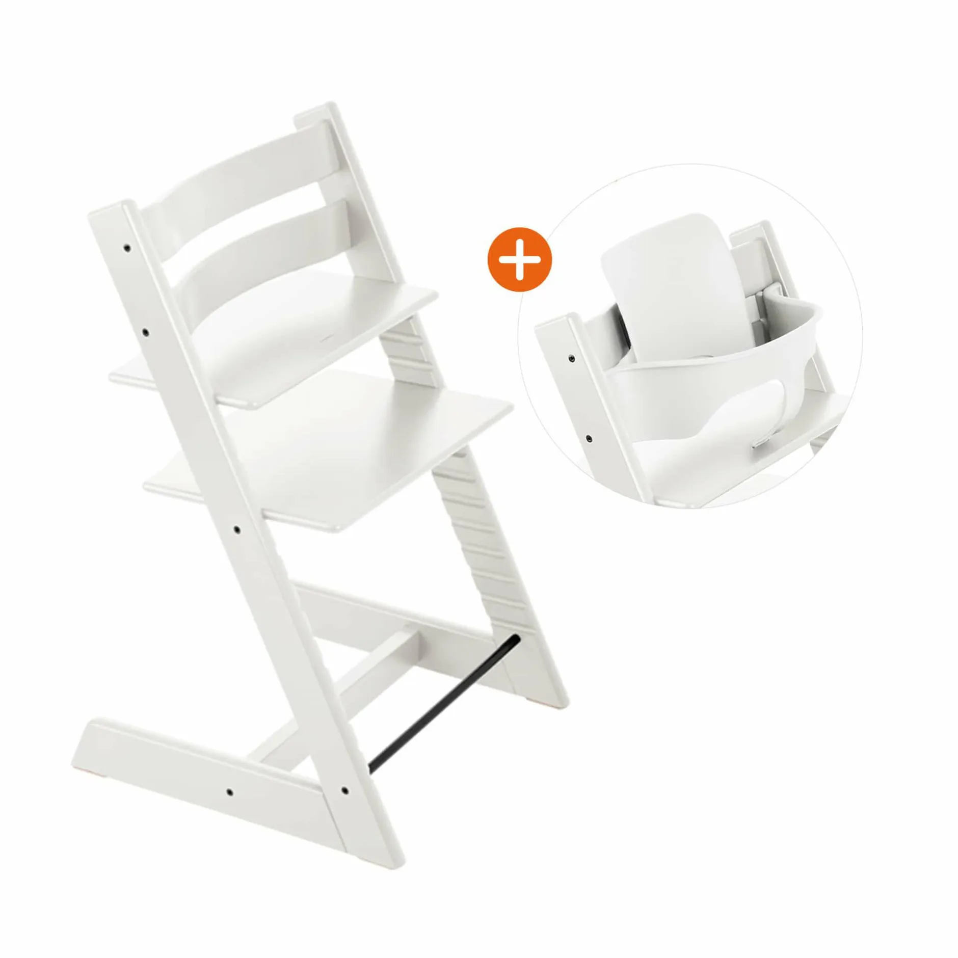 STOKKE Set Tripp Trapp® Weiß mit Baby Set²* Treppenhochstühle