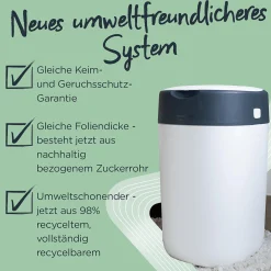 tommee tippee Set Twist & Click Windeleimer mit 7 Nachfüllkassetten* Windeleimer