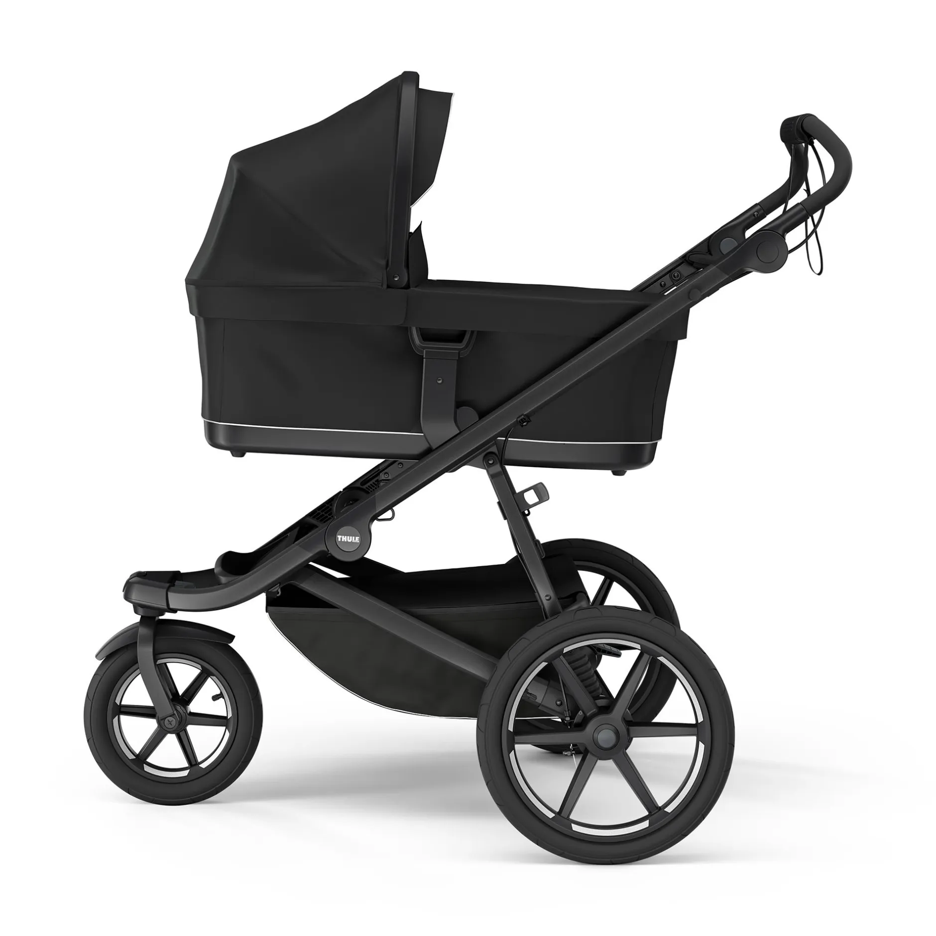THULE Set Urban Glide 3 Black on Black mit Wanne*Kinder Kombi-Kinderwagen