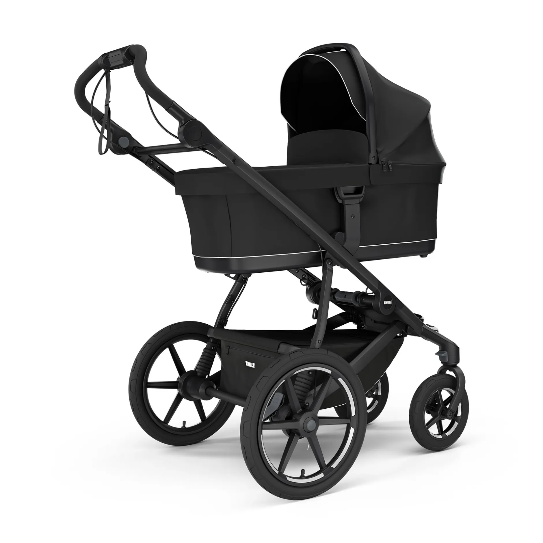 THULE Set Urban Glide 4-wheel Black on Black mit Wanne*Kinder Kombi-Kinderwagen