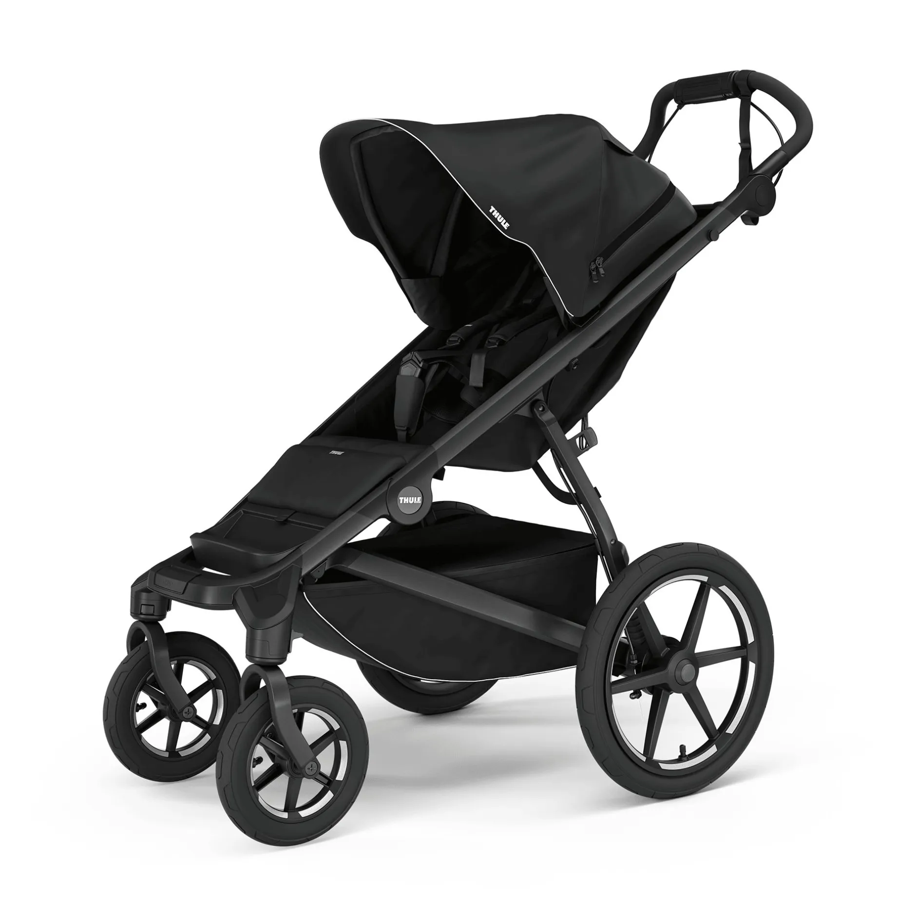 THULE Set Urban Glide 4-wheel Black on Black mit Wanne*Kinder Kombi-Kinderwagen