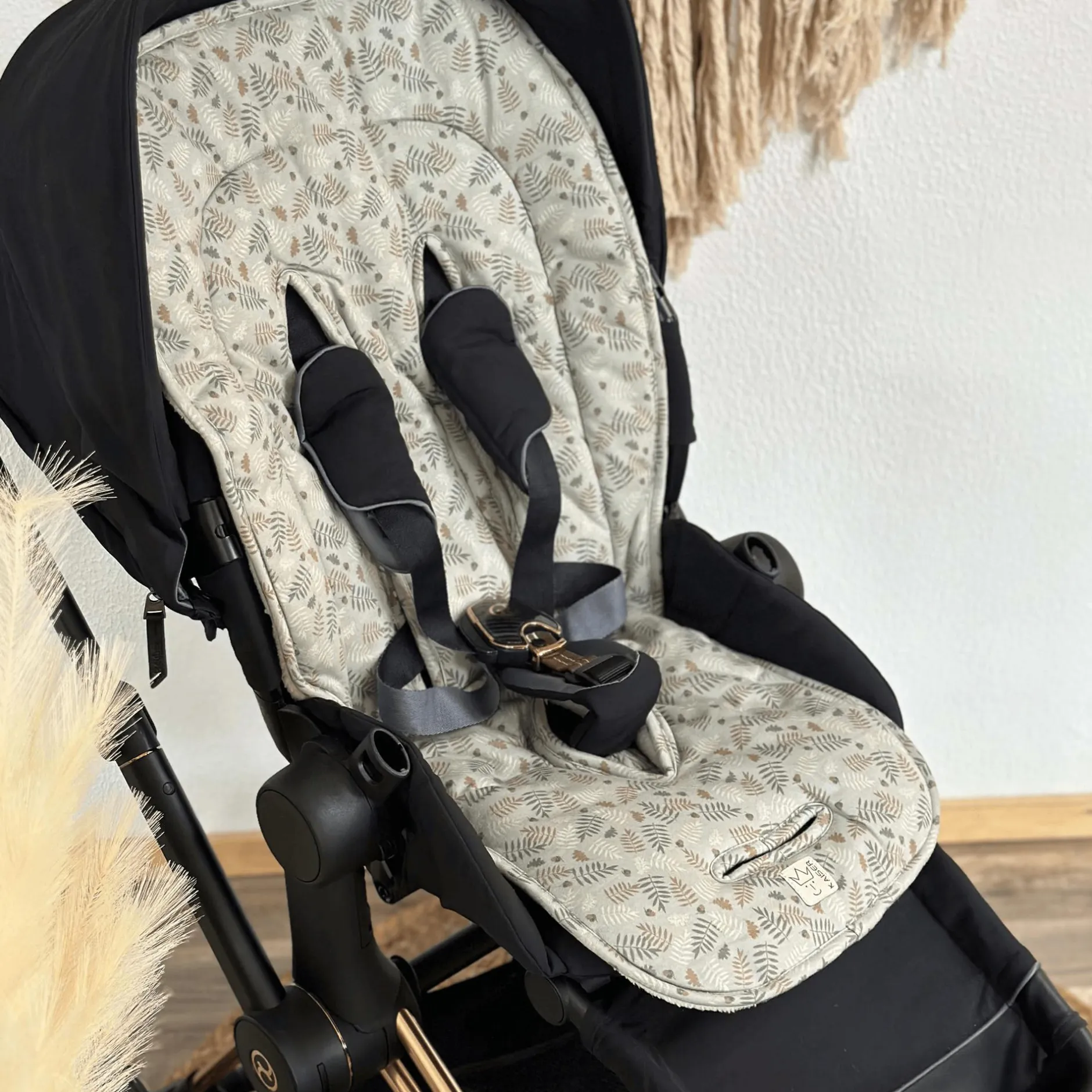 KAISER Sherpa Kinderwagen Einlage Winter "Forrest Green"*Kinder Kinderwagen Zubehör