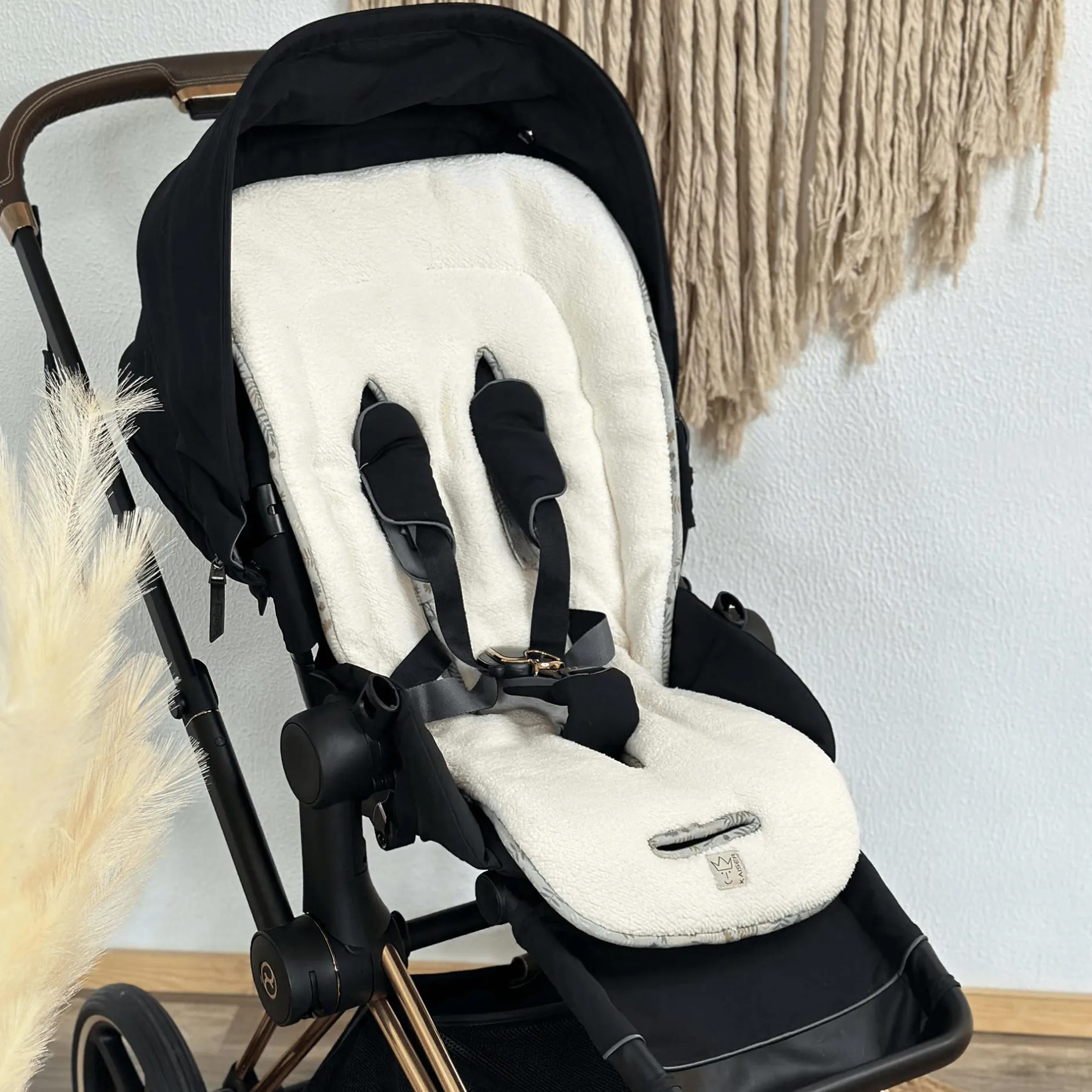 KAISER Sherpa Kinderwagen Einlage Winter "Forrest Green"*Kinder Kinderwagen Zubehör