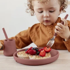 everyday baby Silikon Essteller Nature Red* Besteck & Geschirr