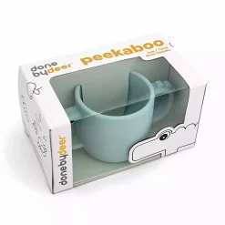 done by deer Silikon-Becher Peekaboo Croco Blau* Flaschen & Sauger
