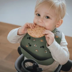 kikadu Silikon-Lätzchen Löwe Olive* Lätzchen|Lätzchen