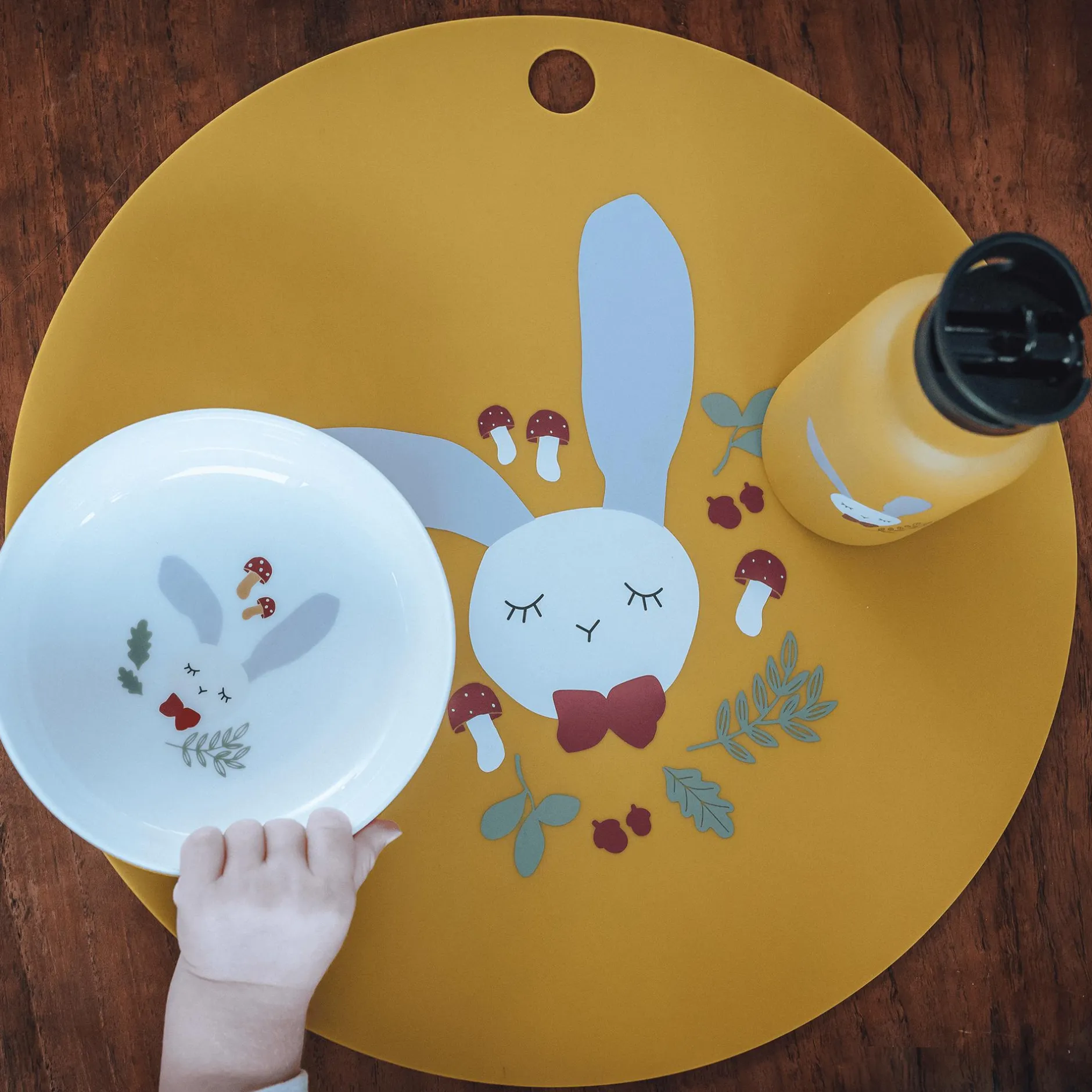 kikadu Silikon-Platzset Hase* Besteck & Geschirr