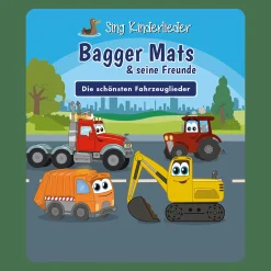 tonies Sing Kinderlieder - Bagger Mats & seine Freunde: Die schönsten Fahrzeuglieder*Kinder Musik|Spielzeug Ab 3 Jahren