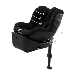 cybex Sirona Gi i-Size Magic Black*Kinder Kindersitze Isofix|Reboarder 0-18 Kg, Gruppe 0+/1